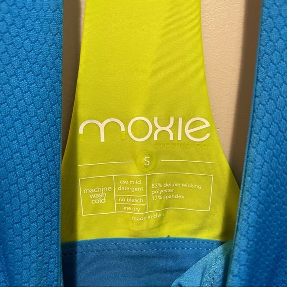 Moxie Cycling T Back Tank Top Azure Blue Size Small - Picture 8 of 8